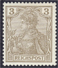 Deutschland
Deutsches Reich
3 Pf. Reichspost 1900, postfrische Erhaltung, Farbe ,,b", geprüft Jäschke BPP. Mi. 440,-€. ** Michel 54 b.