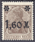 Deutschland
Deutsches Reich
1.60 M auf 5 (Pf.) Freimarken 1921, dunkelbraun, ungebrauchte Erhaltung, fehlerfrei. Fotobefund Tworek BPP. Mi. 350,-€. ...