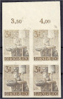Deutschland
Deutsches Reich
3+7 Pf. 8 Jahre Arbeitsdienst 1943, ungezähnt, postfrischer Viererblock vom Oberrand (oben links kl. Haftspur), alle Mar...