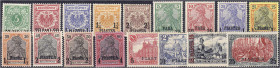 Deutschland
Deutsche Auslandspostämter und Kolonien
Deutsche Post in der Türkei
Freimarken (Krone/Adler u. Reichspost) 1889/1900, zwei komplette Sä...