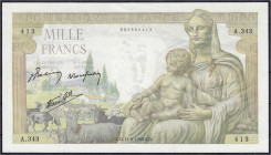Ausland
Frankreich
1000 Francs 11.6.1942. I- Pick 102.