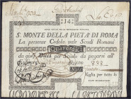 Ausland
Italien-Kirchenstaat
Pius VI., 1775-1799
S. Monte della pieta di Roma: 14 Scudi 1794. IV. Pick S312.