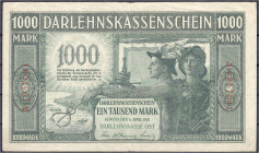Die deutschen Banknoten ab 1871 nach Rosenberg
Deutsches Reich, 1871-1945
Kleines Lot von 15 Darlehnskassenscheinen Ost Kowno zu 4 X 1/2, 1, 5, 2 X ...