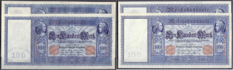 Die deutschen Banknoten ab 1871 nach Rosenberg
Deutsches Reich, 1871-1945
4 Sc...