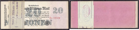 Die deutschen Banknoten ab 1871 nach Rosenberg
Deutsches Reich, 1871-1945
50 X 20 Mio. Mark 25.7.1923. Mit Banderole lautend in 1 Mrd. Mark. KN. rot...