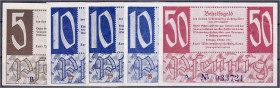 Die deutschen Banknoten ab 1871 nach Rosenberg
Deutschland unter alliierter Besatzung, 1945-1948
5 Stück: Württemberg, Landesregierung 1947. 5, 3 X ...