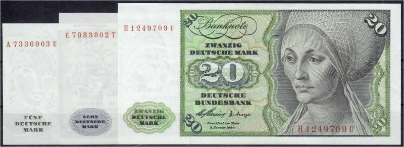 Die deutschen Banknoten ab 1871 nach Rosenberg
Westliche Besatzungszonen und BR...