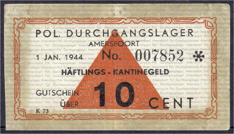 Deutsches Notgeld und KGL
Amersfoort (Niederlande)
Pol. Durchgangslager, 10 Ce...