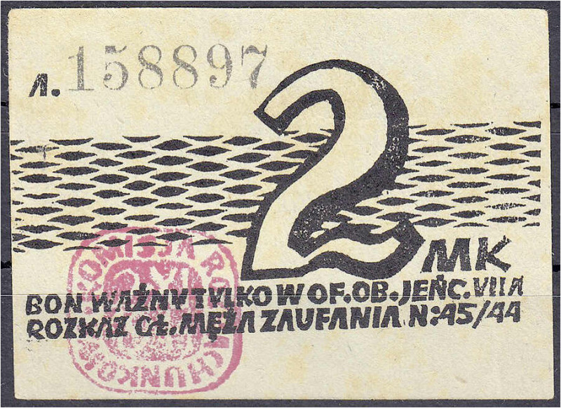 Deutsches Notgeld und KGL
Murnau (Bayern)
Offiziers-Gefangenenlager, 2 Mark (1...