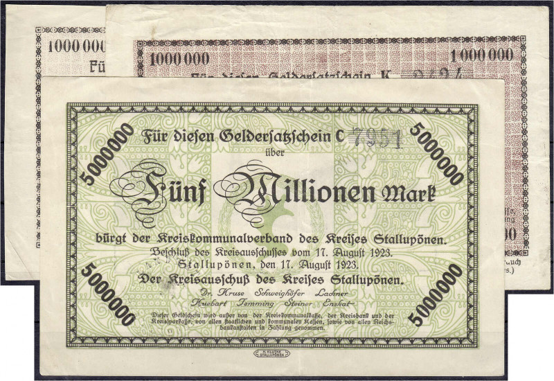 Deutsches Notgeld und KGL
Stallupönen (Ostpreußen)
Kreisausschuss des Kreises,...