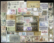 Lots
Allgemein
Bunte Sammlung von ca. 300 Banknoten aus aller Welt, lose im Karton. Viele bessere Erhaltungen. U.a. Darlehnskassenscheine Kowno, 500...