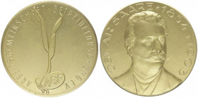 Bronzemedaille, 1903
Deutschland, Kaiserreich nach 1871. auf Oskar Saare (1854 - 1903), vergoldet.. 93,57g
stgl