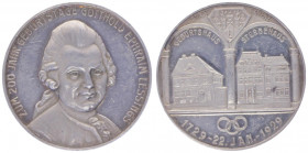 Silbermedaille, 1929
Deutschland, Weimarer Republik 1919 - 1933. 200ster Geburtstag von Lessing.. 17,76g
vz