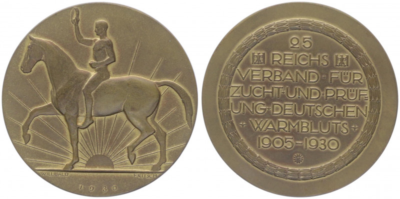 Bronzemedaille, 1930
Deutschland, Weimarer Republik 1919 - 1933. 25 Jahre Reichs...