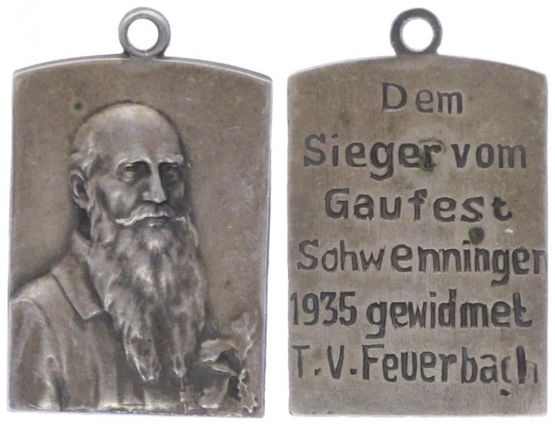Ag - Anhänger, 1935
Deutschland, 3. Reich 1933 - 1945. Gaufest Schwenningen des ...