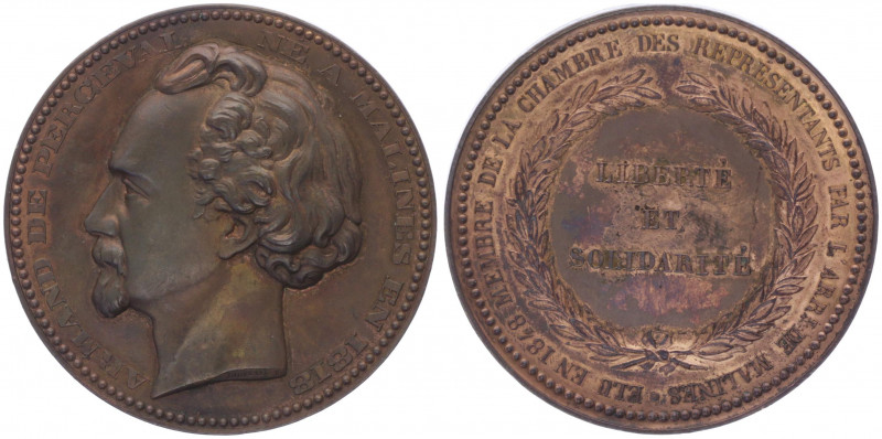 Zweite Republik 1848 - 1852.
Frankreich. Bronzemedaille, 1848. von Jouvenel, auf...