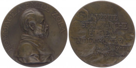 Bronzemedaille, 1898
Frankreich. auf Emile Zola.. 91,12g
vz