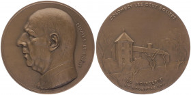 Bronzemedaille, 1970
Frankreich. auf Charles de Gaulle, Colombey les deux Eglises.. 253,00g
stgl