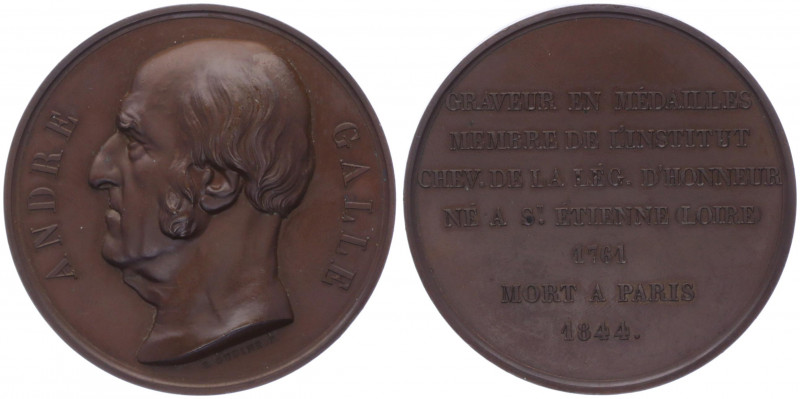 Kupfermedaille, o. Jahr
Frankreich. auf Andre Galle (1761 - 1844), Graveur von M...
