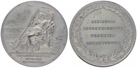 Bronzemedaille, o. Jahr
Italien. auf die Landwirtschaft, versilbert, von F. Putinati, Dm 47 mm.. 47,89g
vz