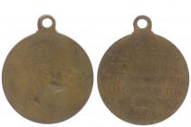 Nikolaus II. 1896 - 1917
Russland. Kupfermedaille, 1912. (unsigniert) auf die 100 Jahr Feier des Väterländischen Krieges zwischen Frankreich und Russl...