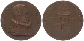 Bronzemedaille, 1904
Spanien. auf den VI. internationalen Architektenwettbewerb.. 64,09g
vz/stgl