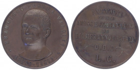 Bronzemedaille, o. Jahr
Spanien. auf F. Correa Vasques (1839 - 1892). 42,90g
vz