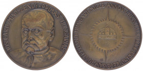Bronzemedaille, 1973
Ungarn. auf Cardinal Jos. Mindszenty-Primas, zaponiert, Dm 41mm.. 41,88g
vz