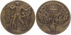 Bronzemedaille, 1962
USA. der First City Bank, 150 Jahre Jubiläum, 1812 - 1962.. 248,87g
vz/stgl