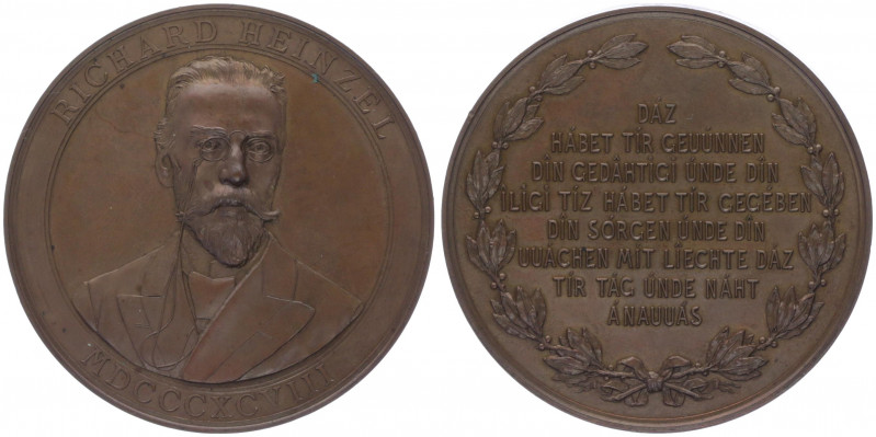 Franz Joseph I. 1848 - 1916
Bronzemedaille, 1898. von Jauner, auf den 60. Geburt...