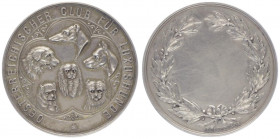 Franz Joseph I. 1848 - 1916
Silbermedaille, o. Jahr. an den Österreichischen Club für Luxushunde, Dm 37 mm.
Wien
20,46g
stgl
