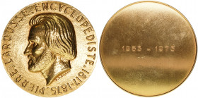 Bronzemedaille 1973, vergoldet, auf Pierre Larousse, Historiker
Frankreich. stgl