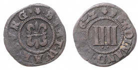 IIII Pfennig, 1622
Deutschland nach Regionen/Städten und Jahreszahlen geordnet, Warburg. mit Titel Ferdinand. 1,60g
ss