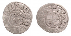 Stadt
Deutschland nach Regionen/Städten und Jahreszahlen geordnet, Wismar. 1/96 Taler, 1622. mit Titel Ferdinands II.
0,50g
s