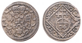 Johann Gottfried II. von Guttenberg 1684 - 1698
Deutschland nach Regionen/Städten und Jahreszahlen geordnet, Würzburg Bistum. 1/84 Taler, 1690. 0,44g
...