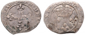 Karl IX. 1559 - 1574
Frankreich, Rouen. Double sol parisis, 1570. 2,92g
Dy.1085, Sb.4466
ss