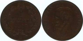 Vittorio Emanuell II. 1861-1878
Italien, Königreich. Centesimo, 1867 M. Mailand
0,99g
KM 1.1
stgl