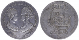 Carlo Ludovico di Borbone e Maria Luigia 1803 - 1807
Italien, Florenz. Francescone da 10 Paoli, 1807. Firenze
27,09g
Pag. 31. CNI 30. Montenegro 247
s...