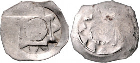 Ottokar von Böhmen 1253 - 1278
Pfennig, o. Jahr. Wien
0,73g
Luschin 82
f.vz