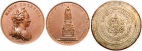 Maria Theresia 1740 - 1780
Bronzemedaille, 1862. auf das Maria-Theresia-Denkmal. Stempel von Würt und Leisek. Drapiertes Brustbild Maria Theresias nac...