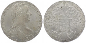 Maria Theresia 1740 - 1780
Taler, 1780 SF. mit Copy links (geprägt in Indien)
26,52g
H. 74
vz/stgl