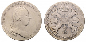 Joseph II. als Alleinregent 1780 - 1790
Kronentaler, 1789. Brüssel
29,33g
Her. 190
ss