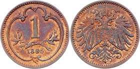 Franz Joseph I. 1848 - 1916
1 Heller, 1895. Wien
1,66g
Fr. 2036
vz/stgl