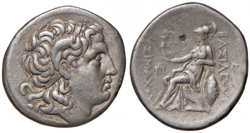 TRACIA Lisimaco (323-281) Tetradracma - Busto a d. - R/ Atena seduta a s. - S.Co...