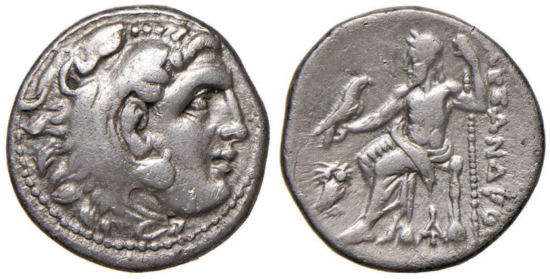 MACEDONIA Alessandro III (336-323) Dracma - busto a d. - R/ Giove seduto a s. - ...