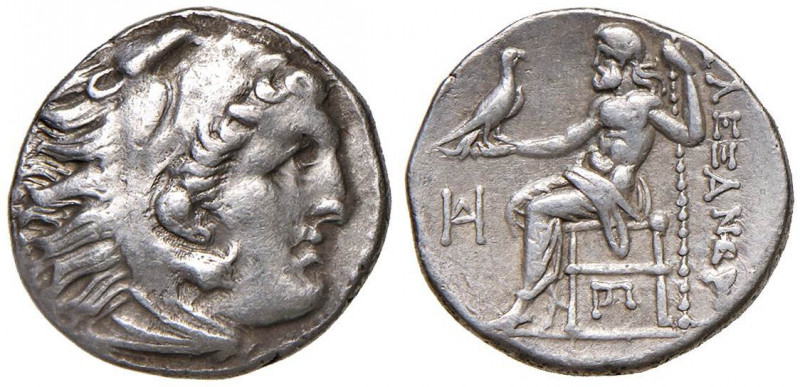 MACEDONIA Alessandro III (336-323) Dracma - busto a d. - R/ Giove seduto a s. - ...
