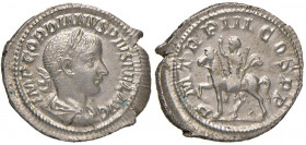 Gordiano III (238-244) Denario - Testa laureata a d. - R/ L’imperatore a cavallo a s. - RIC 81 AG (g 3,30)
FDC