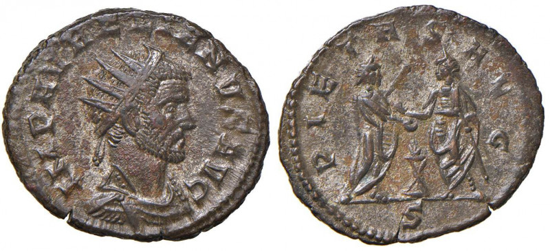 Aureliano (270-275) Antoniniano (Mediolanum) Testa radiata a d. - R/ L’imperator...