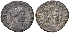 Aureliano (270-275) Antoniniano (Siscia) Testa radiata a d. - R/ L’imperatore e la Virtù - RIC on line 2088 AE (g 3,68)
SPL
