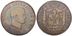 Napoleone (1805-1814) Bologna - 5 Lire 1811 puntali aguzzi, bordo in rilievo - Gig. 102 AG R Sigillata qBB da Ruggiero Lupo
MB